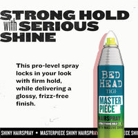 Thumbnail for TIGI Bed Head Frizz Control Hair Spray, Masterpiece Extra Hold Hair Care Spray for Shiny and Glossy Hair, 10.3 oz