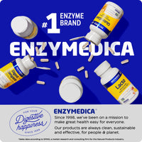 Thumbnail for Enzymedica GlutenEase Extra Strength, Advanced Gluten Digestive Enzymes for Women and Men, Fast-Acting Formula for Bloating Relief & Digestive Health, 30 Capsules