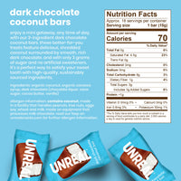 Thumbnail for UNREAL Dark Chocolate Coconut Bars (Value Size Bag) | Vegan, 3g Sugar, & 3 Simple Ingredients | Non-GMO, Gluten Free, & Fair Trade | 9.5oz