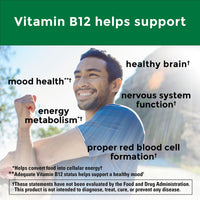 Thumbnail for Nature Made Vitamin B12 1000 mcg, Easy to Take Sublingual B12 for Energy Metabolism Support, 50 Sugar Free Fast Dissolve Tablets, 50 Day Supply
