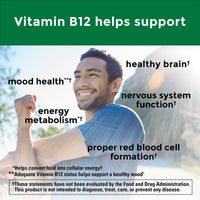 Thumbnail for Nature Made Extra Strength Vitamin B12 2500 mcg, B12 Vitamins, Dietary Supplement for Energy Metabolism Support, 60 Tablets, 60 Day Supply