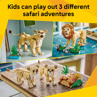 Thumbnail for LEGO Creator 3 in 1 Wild Animals: Majestic Lion - Building Toy for Boys & Girls, Ages 9+ - Kids Bedroom or Desk Decor - Lion Toy with 3 Building Options - Gift for Birthdays - 31386