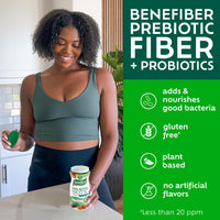 Thumbnail for Benefiber Prebiotic Fiber Supplement Gummies with Probiotics for Digestive Health, Assorted Fruit Flavors - 50 Count
