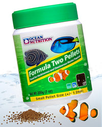 Thumbnail for Ocean Nutrition Formula Two Pellets - Fish Food for Herbivorous & Omnivorous Marine Tropical Fish, High Protein(40%) - 7 oz (200 g) Small Pellets