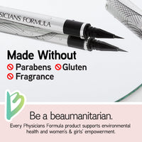 Thumbnail for Physicians Formula Eye Booster Super Slim Liquid Eyeliner, Waterproof Precision with a Lash-Boosting Complex, Natural Finish, & Sensitive Skin Approved, Cruelty-Free & Vegan -Ultra Black