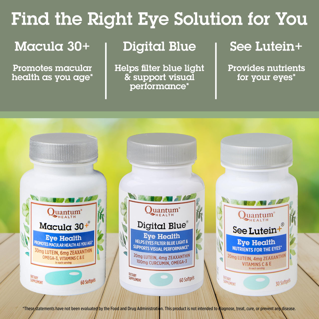 Quantum Health See Lutein+, Lutein & Zeaxanthin Eye Supplement, with Eye Vitamins C and E, Helps Maintain Overall Eye Health - 30 Softgels, 30-Day Supply