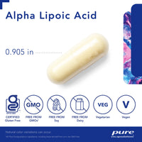 Thumbnail for Pure Encapsulations Alpha Lipoic Acid 600 mg - ALA Supplement for Liver Support, Antioxidants, Nerve Health, Cardiovascular Health & Carbohydrate Support - Premium Alpha Lipoic Acid - 120 Capsules