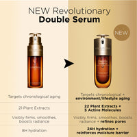 Thumbnail for Clarins NEW Double Serum | Anti Aging Face Serum | Visibly Firms, Smoothes, Boosts Radiance, and Refines Pores | 24H Hydration | All Skin Types