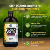 Thumbnail for Amazing Herbs Premium Black Seed Oil - Cold Pressed Nigella Sativa Aids in Digestive Health, Immune Support, Brain Function, Joint Mobility, Gluten Free, Non GMO - 16 Fl Oz