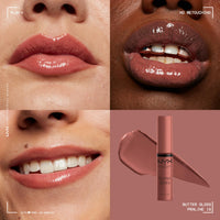 Thumbnail for NYX PROFESSIONAL MAKEUP Butter Gloss, Non-Sticky Lip Gloss - Praline (Deep Nude)