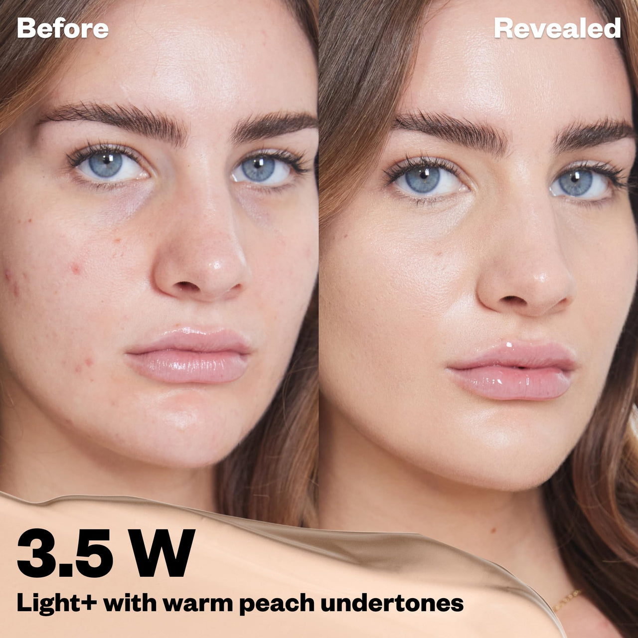 Kosas Revealer Concealer – Medium Coverage Hydrating Under Eye & Face Concealer with Hyaluronic Acid, Tone 3.5 W