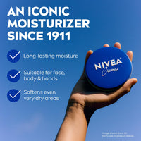 Thumbnail for NIVEA Creme Body, Face and Hand Moisturizing Cream, German Formula, Rich Body Moisturizer with Provitamin B5, 8.4 Oz Tin
