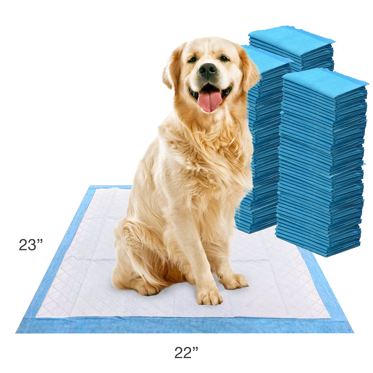 Four Paws Wee-Wee Superior Performance Unscented Pee Pads for Dogs & Puppies, Quilted Leak-Proof Dog Housebreaking Potty Training Floor Protection, 22" x 23", 30 Count