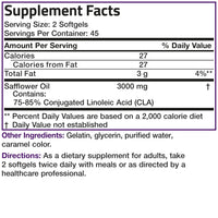 Thumbnail for Bronson CLA 3000 Extra High Potency Supports Healthy Weight Management Lean Muscle Mass Non-Stimulating Conjugated Linoleic Acid, 90 Softgels