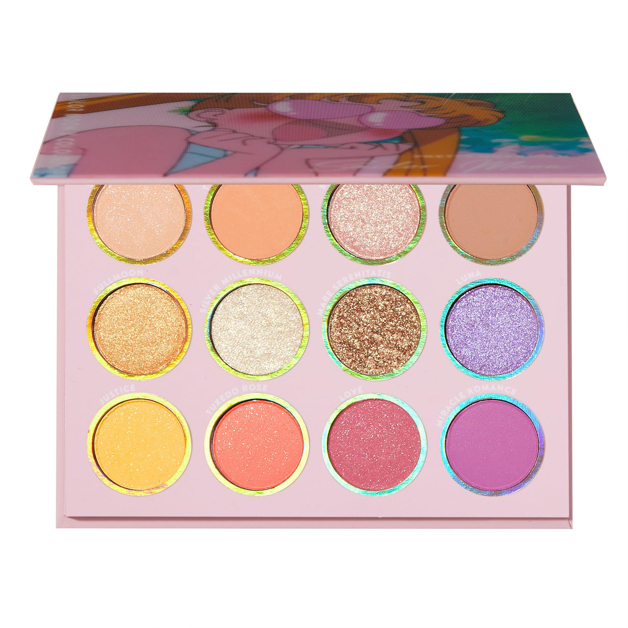 Colourpop x Sailor Moon Pretty Guardian Makeup Palette - Pastel Shadow Palette with Metallic & Matte Finishes - Buildable, Blendable & High-Pigment Formula (0.5 oz)