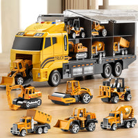 Thumbnail for NIPLOOOW Toddler Boys Construction Truck Vehicle Toy Set with Play Mat and Die-Cast Toy Car, Transport Carrier Truck for Kids 3-5, Birthday Gifts Toys for 3-8 Year Old Boys