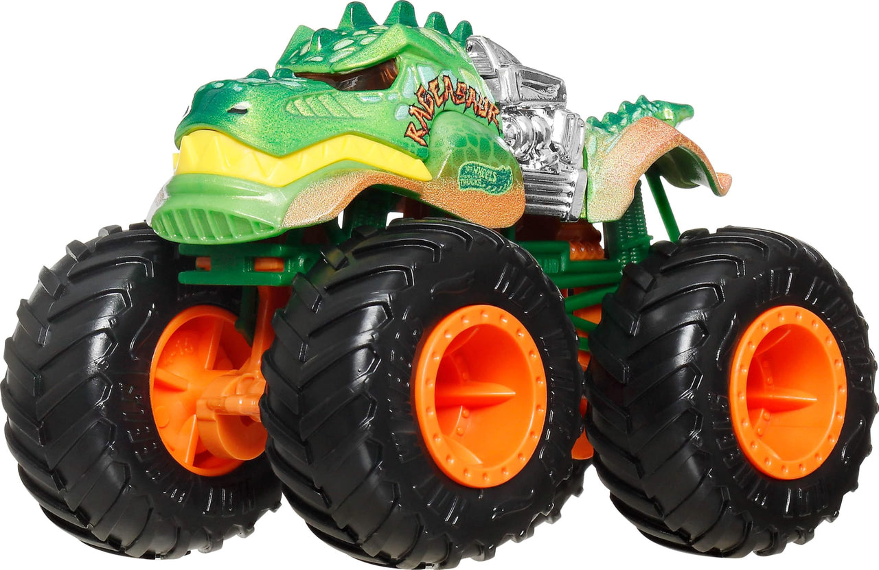 Hot Wheels Toy Cars & Monster Trucks, Sharks vs. Dinos Multipack with 8 Total Vehicles, Including Big Rigs, 1:64 Scale Monster Trucks & 1:64 Scale Hot Wheels Vehicles
