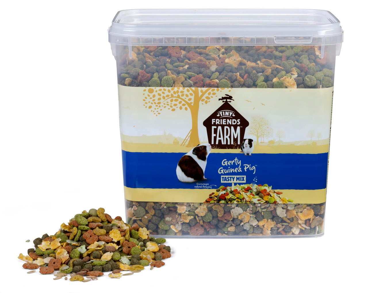 Tiny Friends Farm Gerty Guinea Pig Tasty Mix 10lbs Bucket