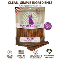 Thumbnail for Loving Pets Natural Value All Natural Soft Chew Duck Sticks For Dogs, 14-Ounce