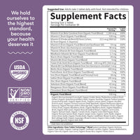Thumbnail for Garden of Life Organics Prenatal Vitamin: Folate for Energy & Healthy Fetal Development, Non-constipating Iron, Vitamin C, B6, B12, D3 – Organic, Non-GMO, Gluten-Free, Vegan, 30 Day Supply