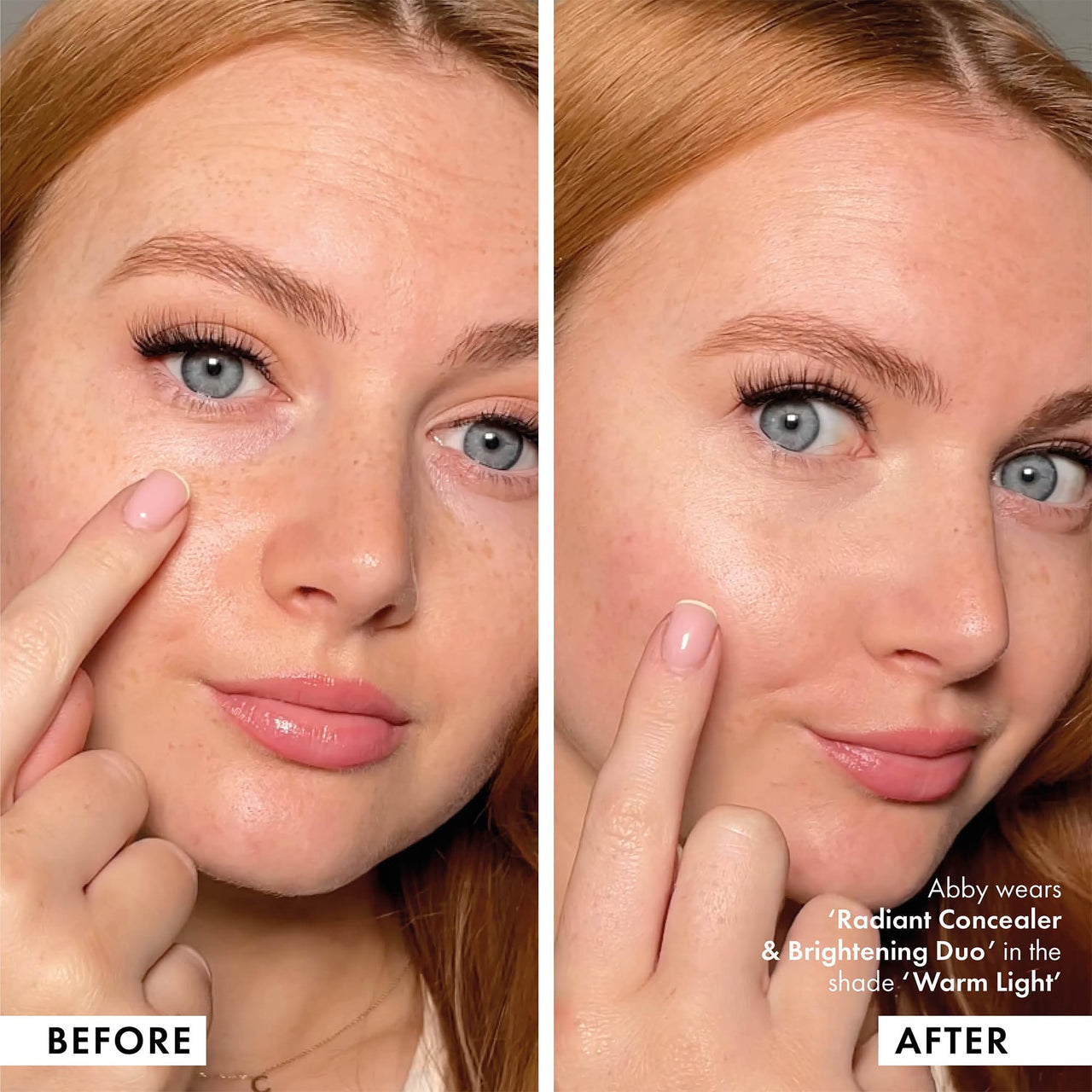 ICONIC LONDON Radiant Concealer & Brightening Duo | Creamy Liquid + Brightening Crayon Dual Ended Concealer, Cruelty Free, Vegan Makeup (Warm Light) 0.08 oz