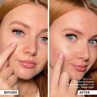Thumbnail for ICONIC LONDON Radiant Concealer & Brightening Duo | Creamy Liquid + Brightening Crayon Dual Ended Concealer, Cruelty Free, Vegan Makeup (Warm Light) 0.08 oz
