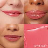 Thumbnail for LAURA GELLER Own Your Age Kit: Best of the Best Palette and Jelly Balm Tinted Lip Color, In the Buff and Retractable Angled Kabuki Brush