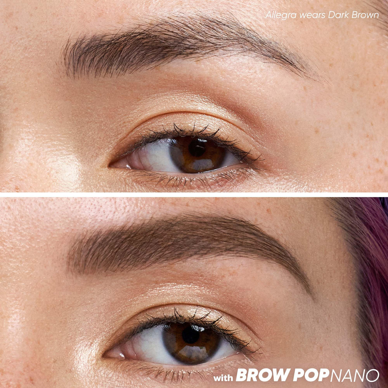 Kosas Brow Pop Nano - Ultra-Fine 1mm Brow Pencil Precision Tip - Natural-Looking Eyebrows with Finest Hairlike Stroke - All Day Wear, Hypoallergenic, Safe for Sensitive Skin - Dark Brown
