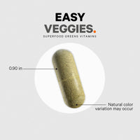 Thumbnail for Codeage Instantfood Easy Veggies, Over 15 Vegetable Powders Equivalent All-in-One, Daily Vegan Blend, Whole Food Greens Vitamins Supplement Capsules, Phytonutrients Multivitamin, Non-GMO, 90 Capsules