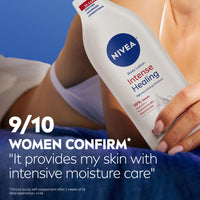 Thumbnail for NIVEA Intense Healing Body Lotion for Very Dry, Itchy Skin with Glycerin, Provitamin B5 and Niacinamide, 72-Hour Body Moisturizer, 16.9 Fl Oz Pump Bottle