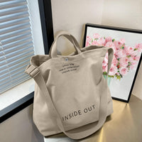Thumbnail for Large Tote Bag for Women, Canvas Bag Women Gift, Fashion Crossbody 16oz Cotton Bag, Large Capacity Shoulder Bag