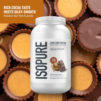 Thumbnail for Isopure Low Carb 100% Pure Whey Isolate Protein Powder, Gluten Free, With Vitamins, Chocolate Peanut Butter, 25g Protein Per Serving, 3 Lbs, 40 Servings (Packaging May Vary)