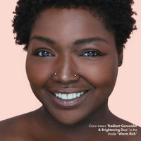 Thumbnail for ICONIC LONDON Radiant Concealer & Brightening Duo | Creamy Liquid + Brightening Crayon Dual Ended Concealer, Cruelty Free, Vegan Makeup (Warm Rich) 0.08 oz
