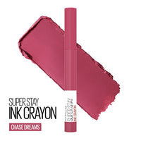 Thumbnail for Maybelline Super Stay Ink Crayon Matte Longwear Lipstick Makeup, 150 Chase Dreams, 0.04 oz