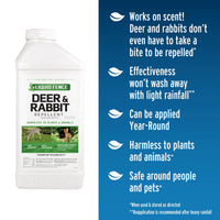 Thumbnail for Liquid Fence Deer And Rabbit Repellent Concentrate 40 Ounces, Apply Year-Round