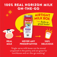 Thumbnail for Horizon Organic Shelf Stable 1% Lowfat Vanilla Milk Boxes, 8 fl oz, 12 Count - 8g Protein per Serving, USDA Organic UHT from Pasture-Raised Cows, Ready to Drink for Lunchbox, Travel, or On-the-Go, No Refrigeration Needed