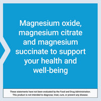 Thumbnail for Life Extension Magnesium Caps, 500 mg, Magnesium Oxide, Magnesium Citrate, Magnesium Succinate, Heart Health, Healthy Bones, Metabolism Support, 100 Vegetarian Capsules