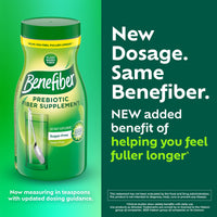 Thumbnail for Benefiber Daily Prebiotic Fiber Supplement Powder for Digestive Health, Unflavored - 250 Teaspoons (17.6 Ounces)