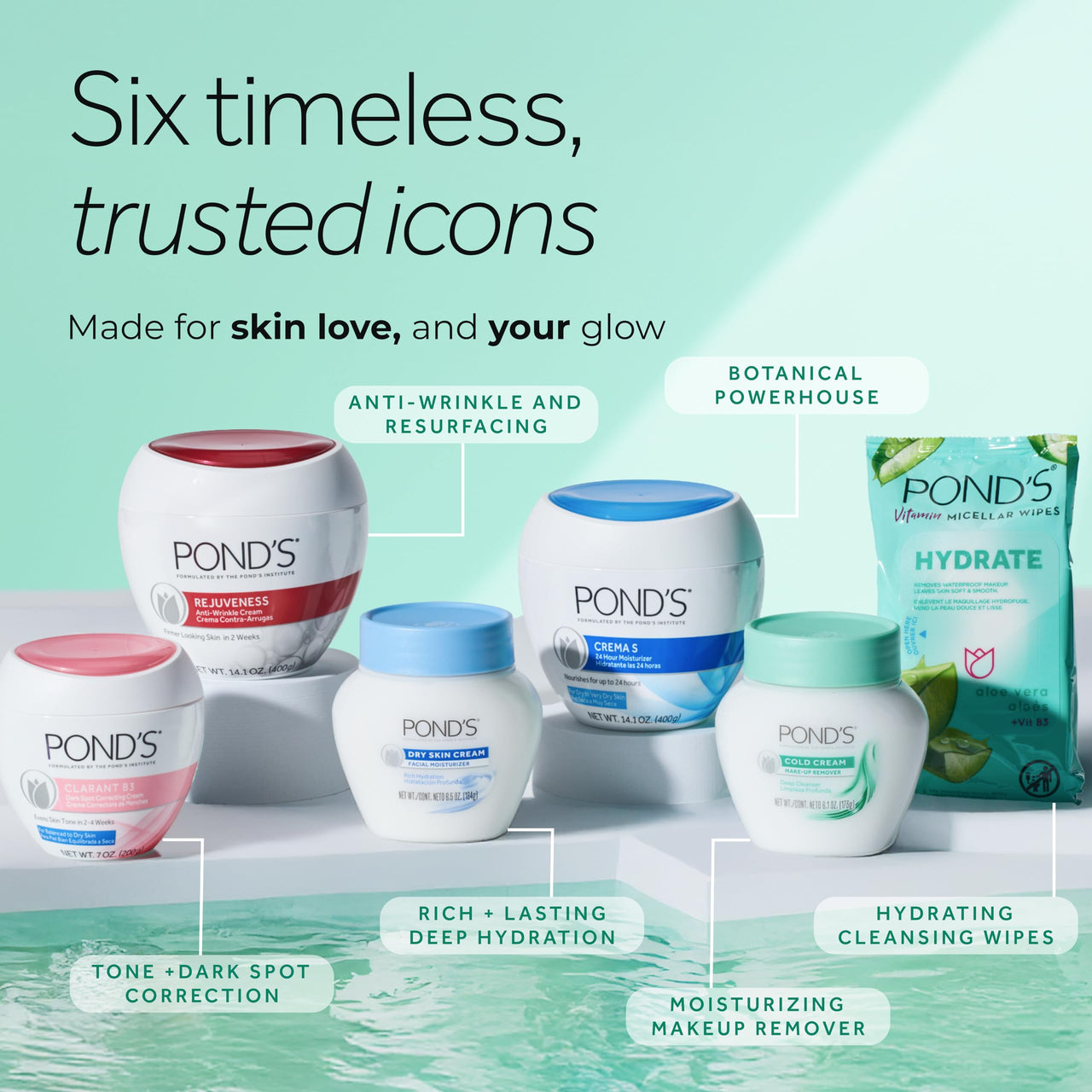 POND’S Cold Cream Cleanser, Fragrance-Free – Moisturizing Makeup Remover & Deep Cleansing Face Cream – Facial Cleanser for Soft, Radiant Skin – Dermatologist Tested, Non-Comedogenic, 6.1 oz
