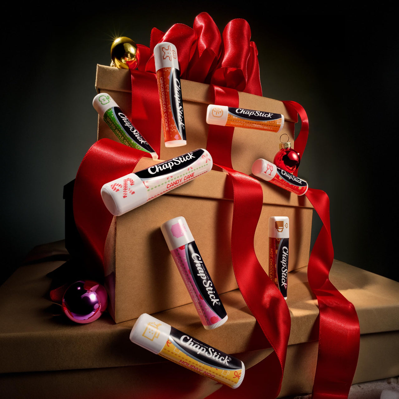 ChapStick 12 Days Advent Calendar Lip Balm Holiday Gift Set, Moisturizing Daily Lip Care For Dry, Chapped Lips, Soothing Hydration, Limited Edition Cozy Flavors, 12 Pack Variety, 0.15 OZ EA