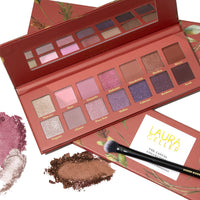 Thumbnail for LAURA GELLER NEW YORK The Casual Collection Berry & Blossom 14 Multi-Finish Eyeshadows | 14 Pigmented Eyeshadows Blendable Natural Look