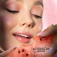 Thumbnail for Gisou Honey Infused Hydrating Lip Oil, Nourishing Lip Moisturizer for Dry Lips, High Shine, Smooth Finish, Clear Pink Shimmer Shade, Fresh Watermelon Scent, Watermelon Sugar, 8ml