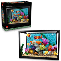 Thumbnail for LEGO Icons Tropical Aquarium Building Set for Adults, Ages 18+ - Bedroom, Home Office Decor - Gifts for Men & Women - Model Fish Kit with Plants & Corals - 10366