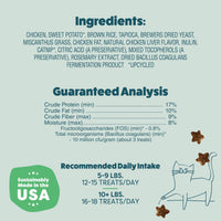 Thumbnail for Shameless Pets Crunchy Cat Snacks & Treats – Healthy Cat Treats for Indoor Cats & Kittens with Catnip, Real Chicken & Digestive Support, Catnip N Chill (2.5 oz)