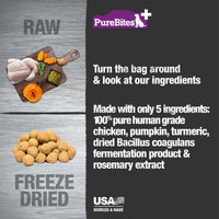 Thumbnail for PureBites+ Gut & Digestion Freeze Dried Dog Treats, 5 Ingredients, Made in USA, 3oz