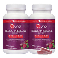 Thumbnail for Qunol Blood Pressure Support, 3 in 1 Beets + CoQ10 + Grape Seed Extract, Beet Root Capsules that Supports Healthy Blood Circulation & Heart Healthy Energy, 60 Count (Pack of 2)