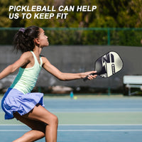 Thumbnail for OLANNY Pickleball Paddles Set of 4 Pickleball Rackets Graphite Pickleball Set Polymer Honeycomb CoreLightweight Pickleball Set Includes 4 Pickleball Paddles + 4 Balls + 1 Pickleball Bag