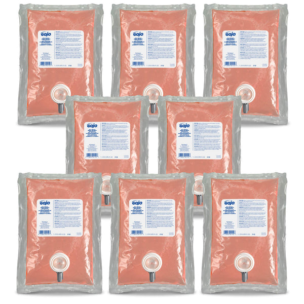 GOJO NXT SPA BATH Body & Hair Shampoo, Floral Fragrance, 1000 mL Refill for GOJO NXT Push-Style Dispenser (Pack of 8) – 2152-08