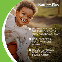 Thumbnail for NaturesPlus Animal Parade Vitamin D3 Children’s Chewables - Black Cherry Flavor - 90 Animal-Shaped Tablets, Pack of 2 - Gluten Free, Vegetarian, Hypoallergenic - 180 Total Servings