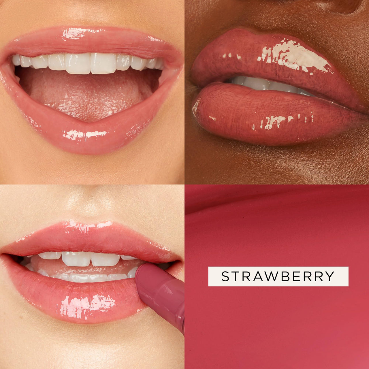 tarte maracuja juicy lip balm gloss – Viral Nourishing Lip Butter Color with High-Shine Hydration, Skincare Infused with Vitamin E, Vegan & Cruelty-Free, full size, Strawberry